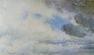 Studio di nuvole, anno 1822, olio su carta, cm. 29,8 x 48,3, Victoria and Albert Museum, Londra